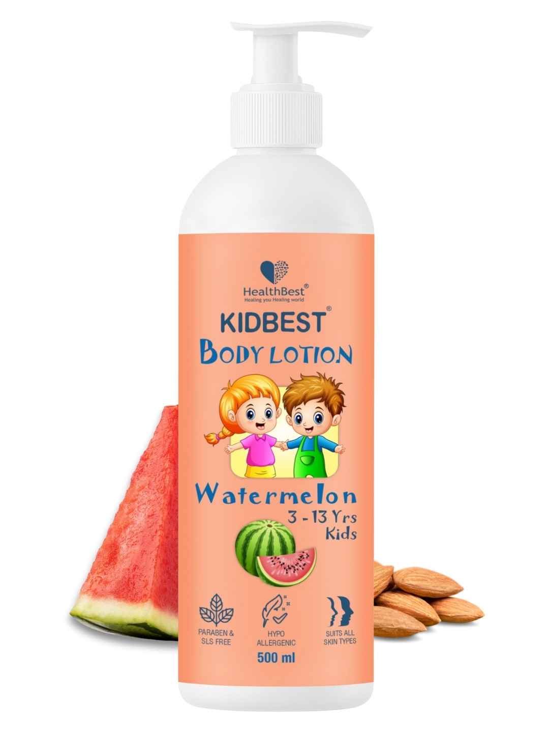 HealthBest Kidbest Watermelon Body Lotion - 500 ml