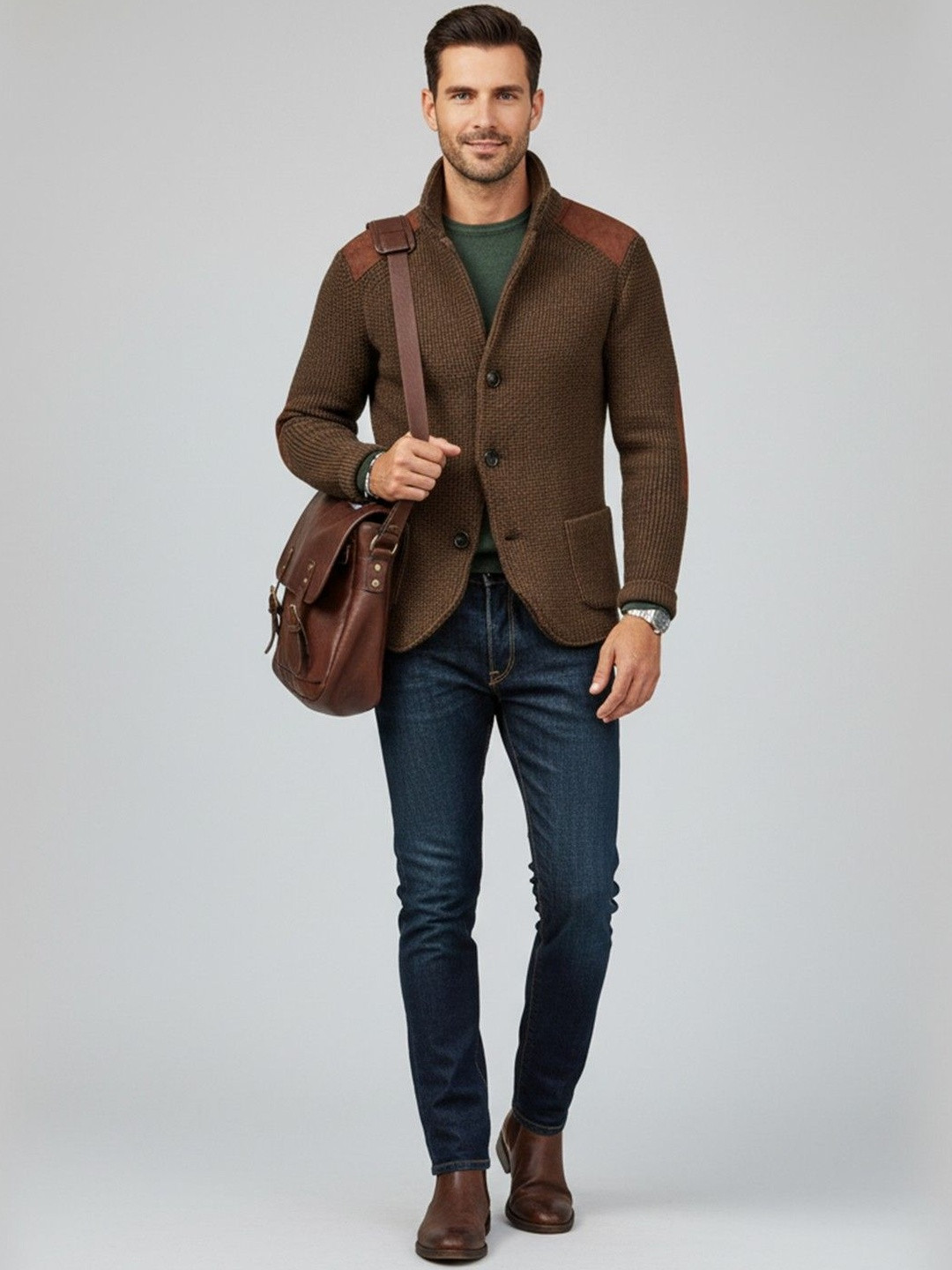 Mast & Harbour Stand Collar Overcoat