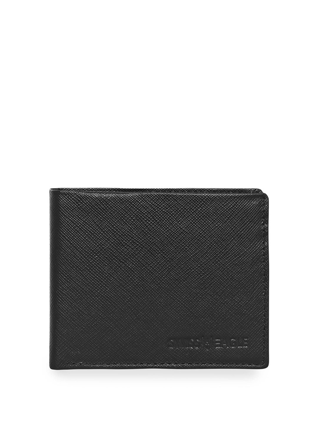 Swiss Eagle Men Leather Two Fold Wallet