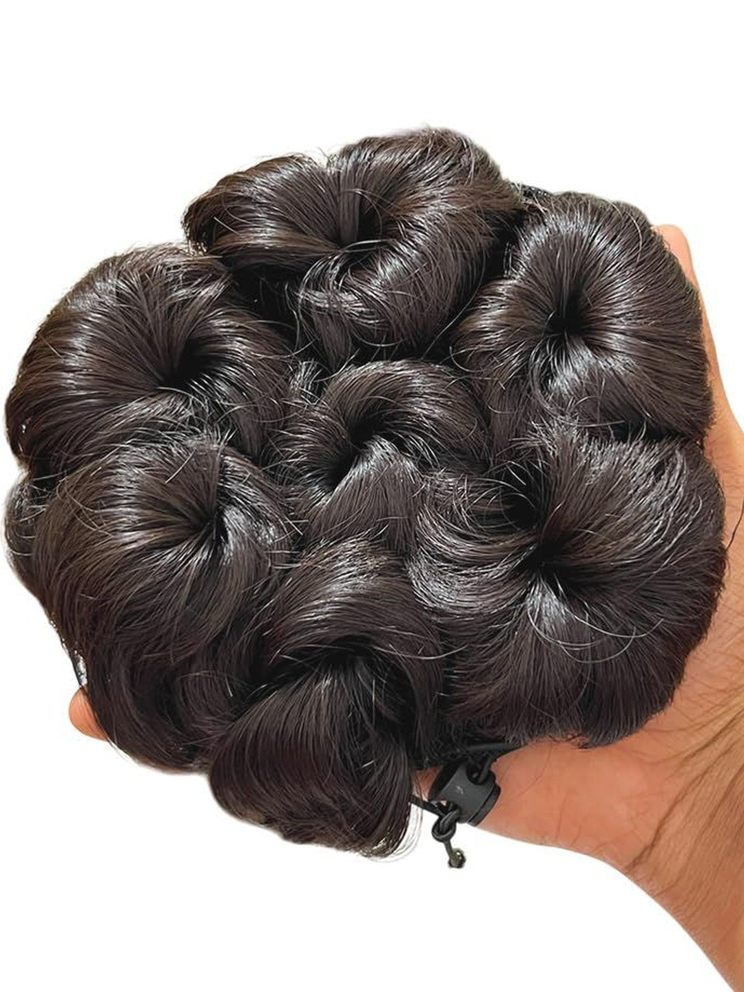 VIEWS Clip-In Curly Bun Hair Extension - Brown - 3.93 In