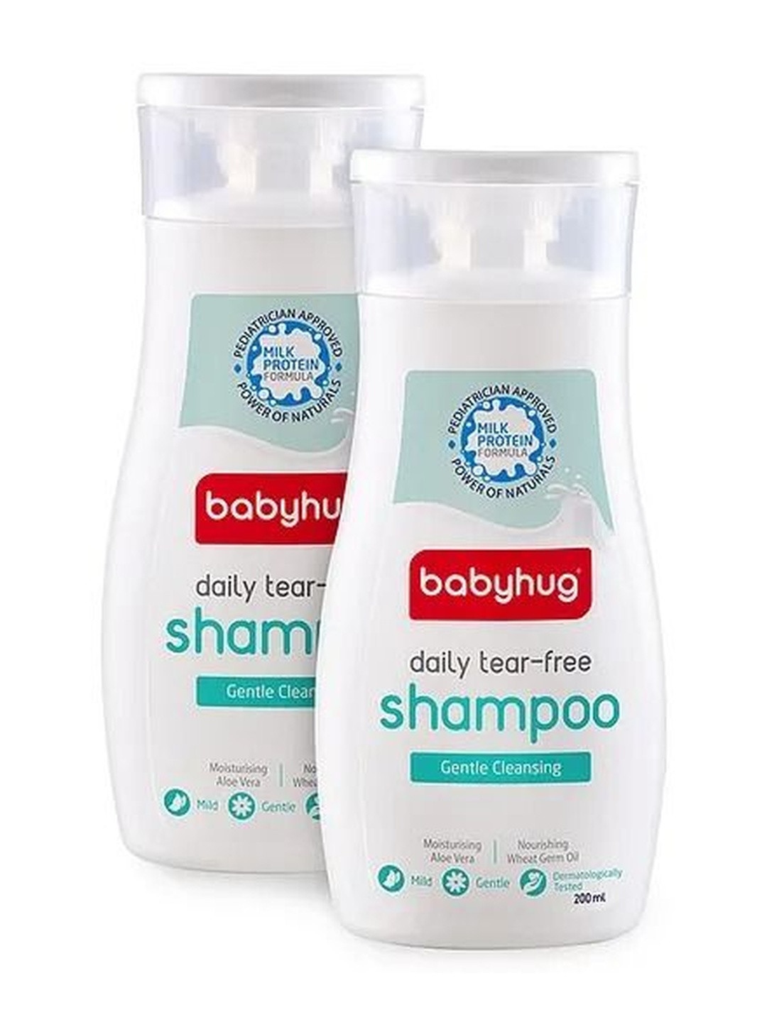 Babyhug Set Of 2 Milk Protein Formula Daily Tear Free Shampoo - 200 ml Each