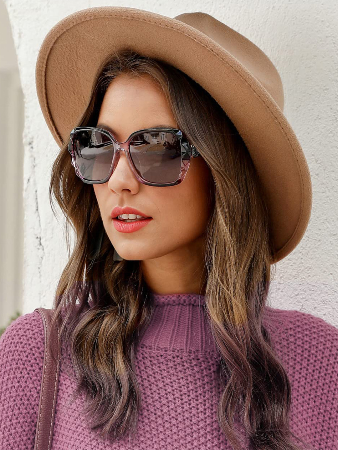 HAYDEN haiza Women Square Sunglasses with UV Protected Lens