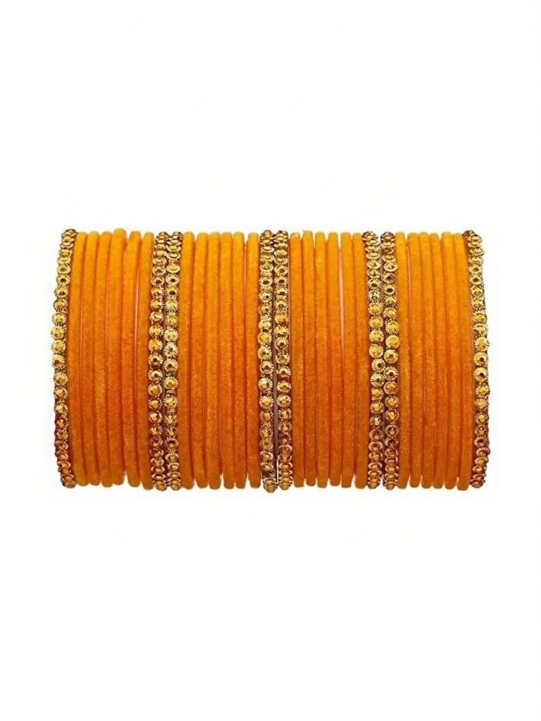 TRIOXY Yellow Glass Artificial Stones Bangle