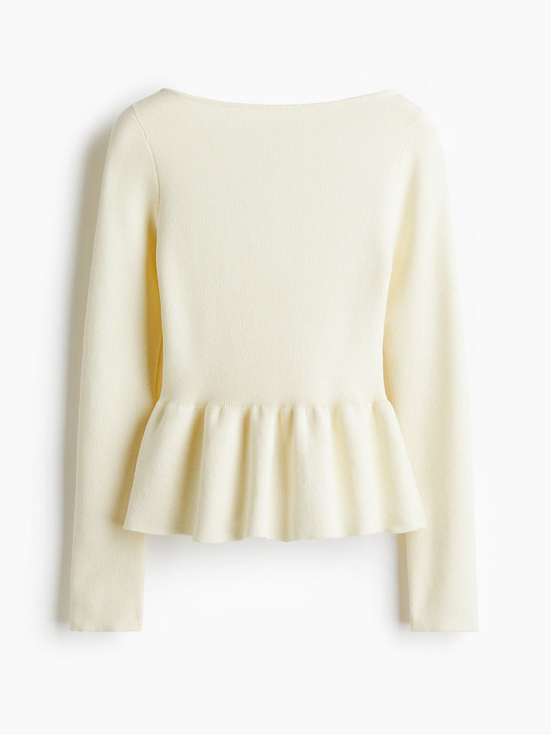 H&M Knitted Peplum Tops