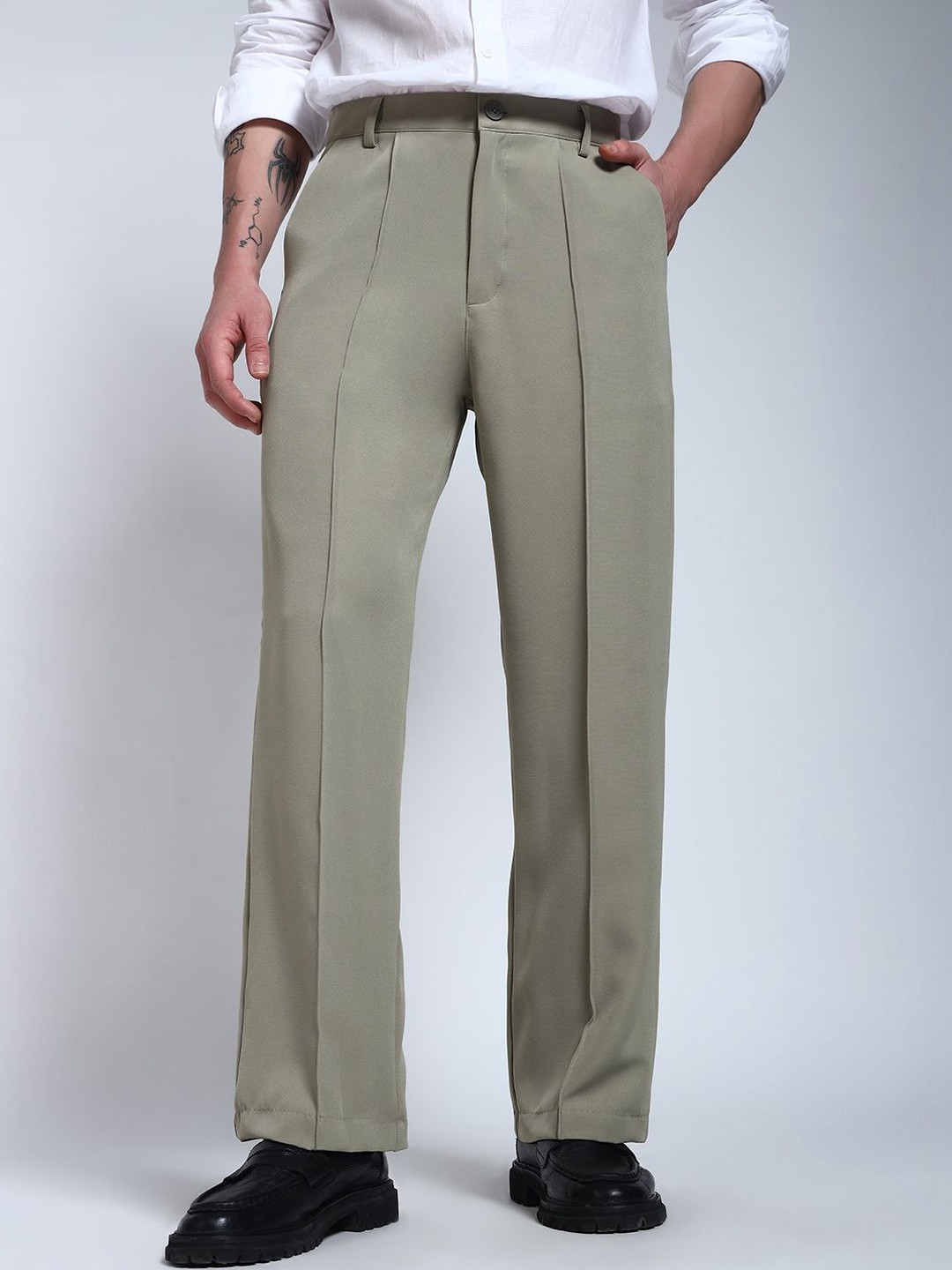 PERCH Light Pista Loose Fit Korean Pants