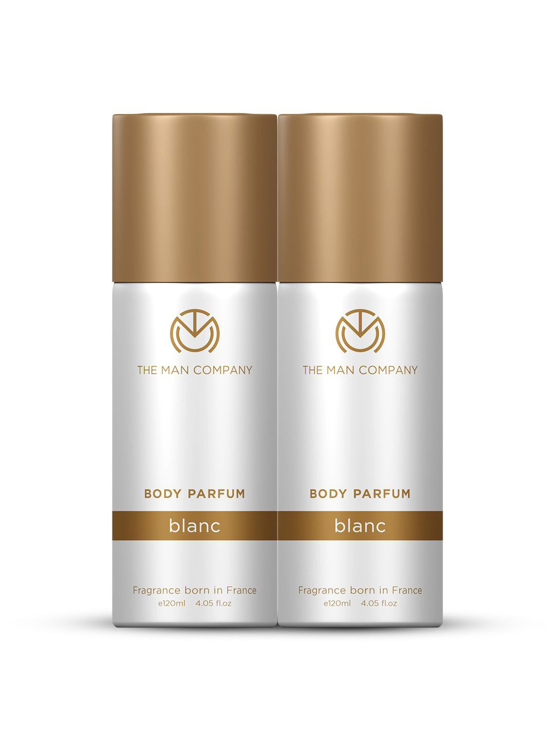 THE MAN COMPANY Men Set Of 2 Blanc Long Lasting & No-Gas Deodorant Spray - 120ml Each