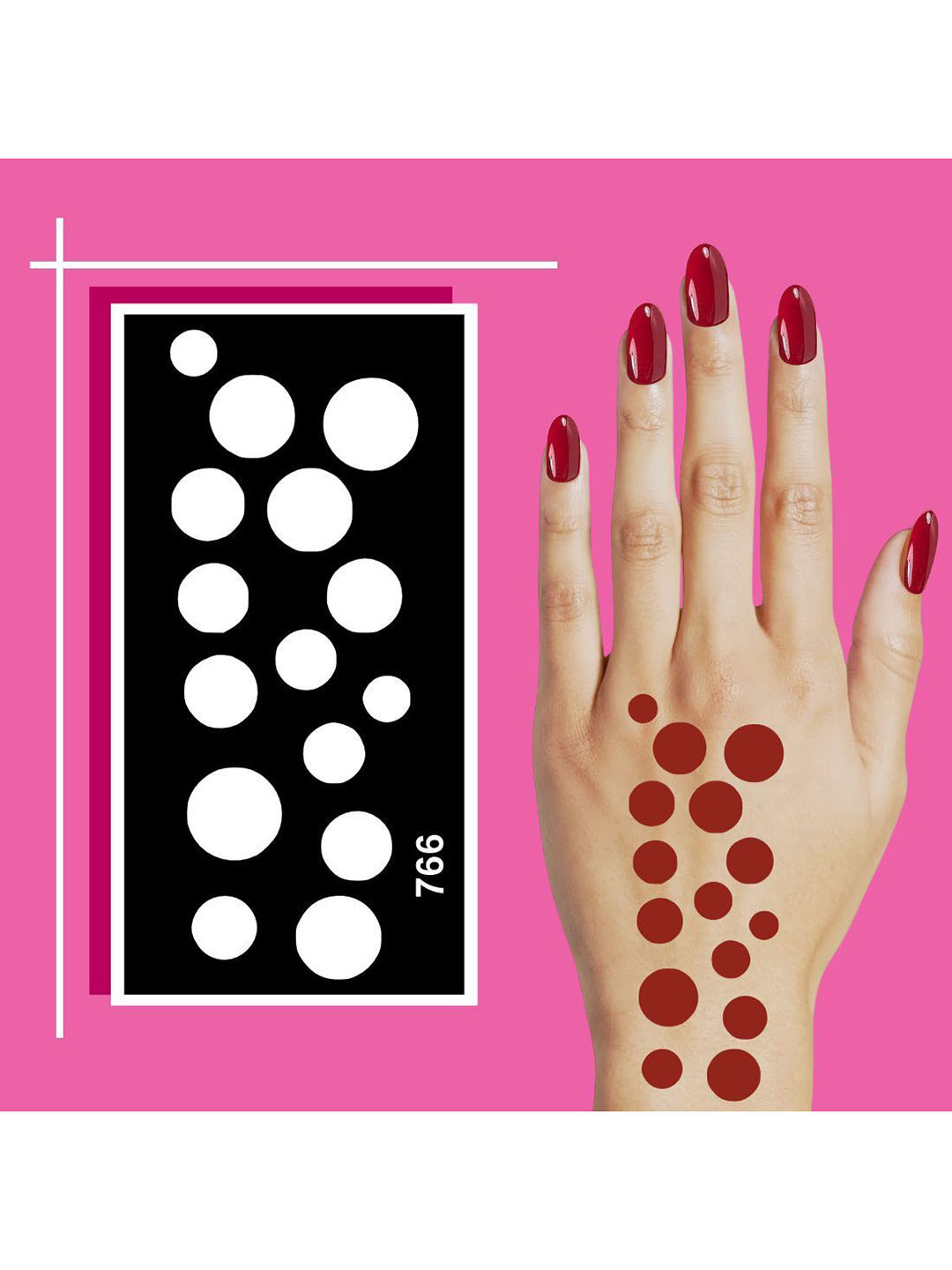 VOORKOMS Henna Stencil Sticker Collection for Practice, Fun, and Artistic Exploration