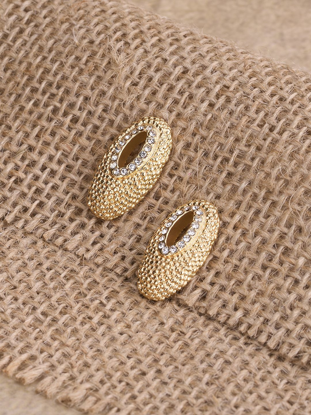 Forever Glam by Pantaloons Oval Studs Earrings