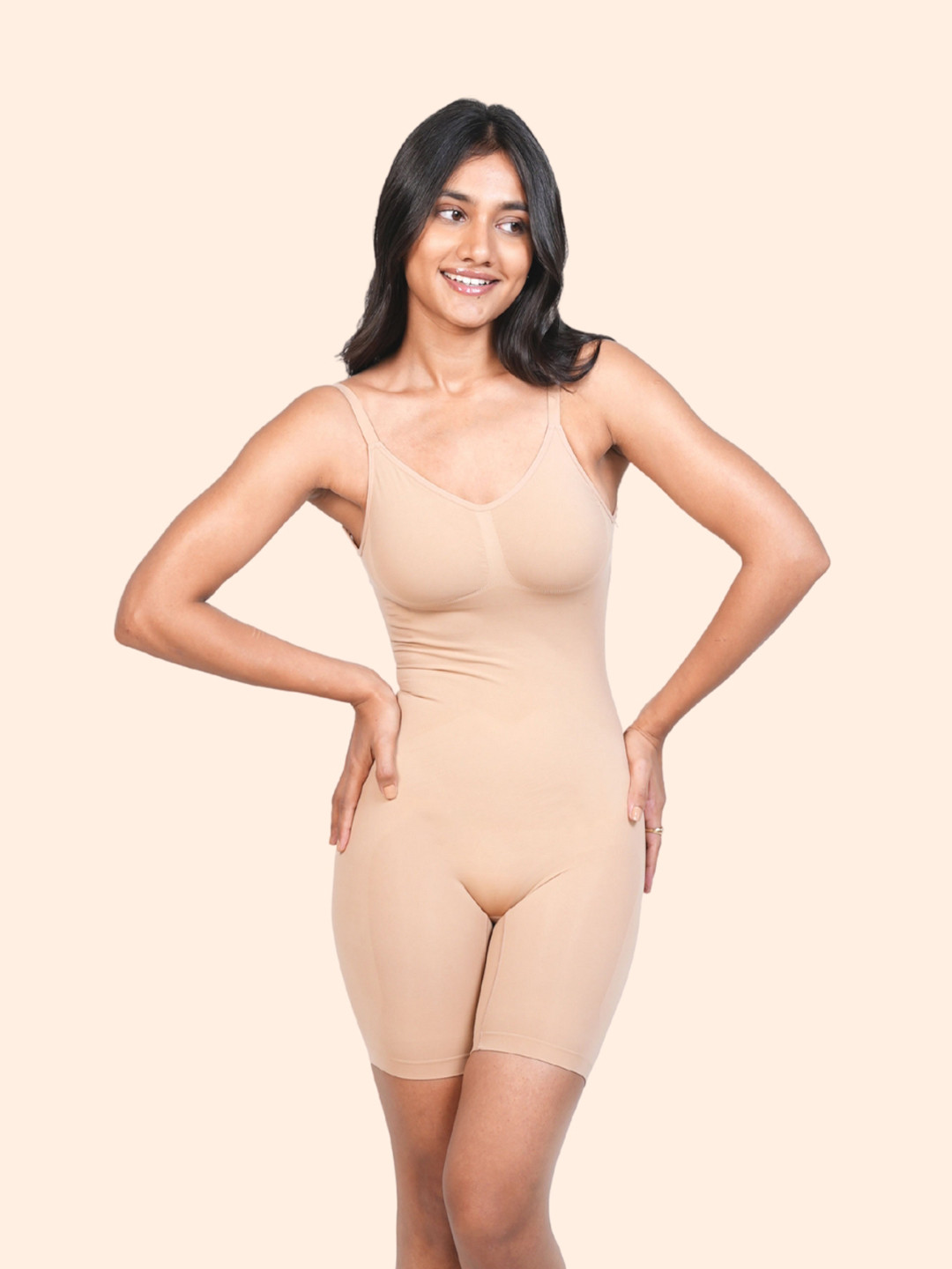 Underneat Women Adjustable Straps Backless Butt Lifting Bodysuit Shaper