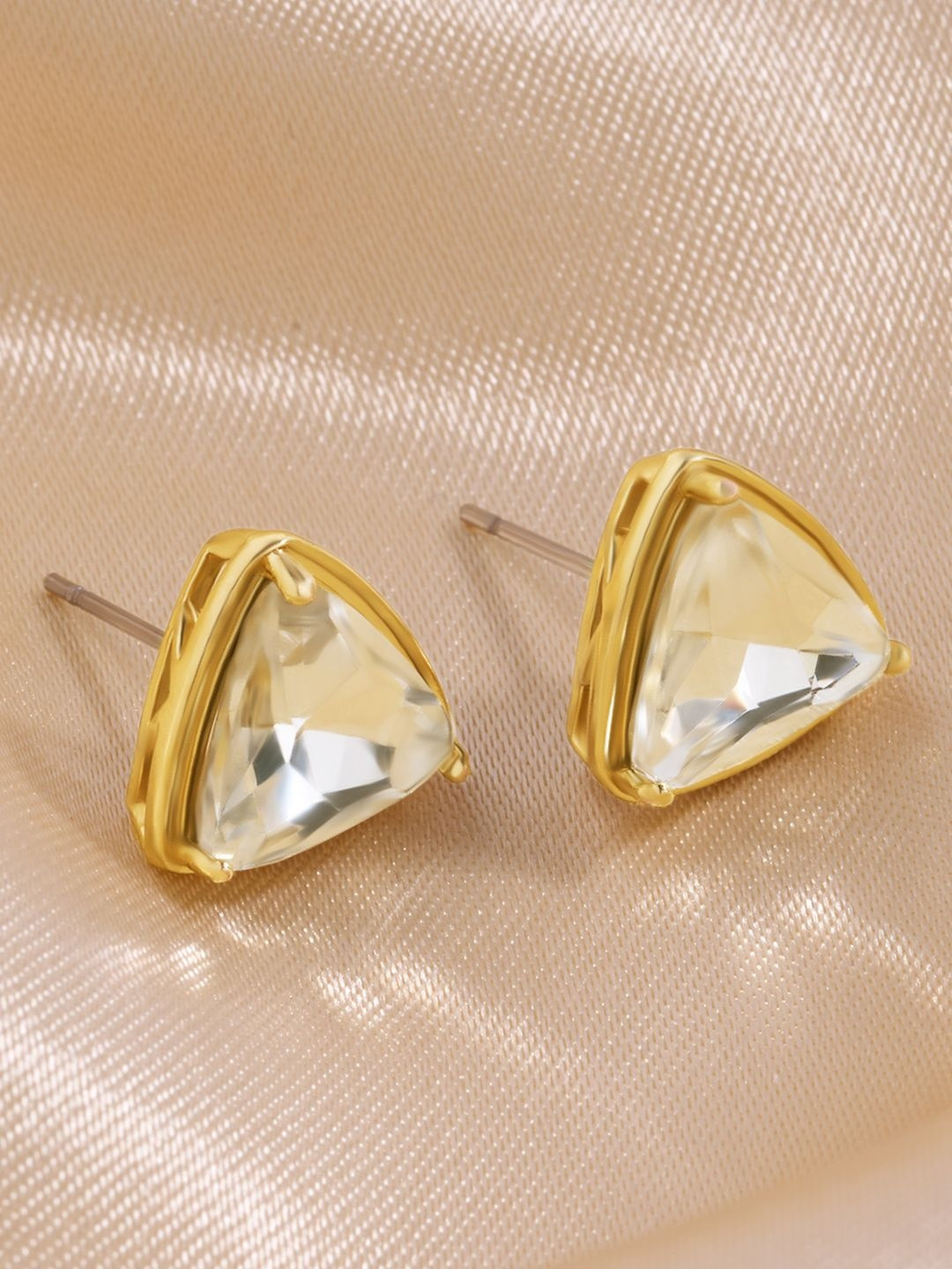 Forever Glam by Pantaloons Triangular Studs Earrings