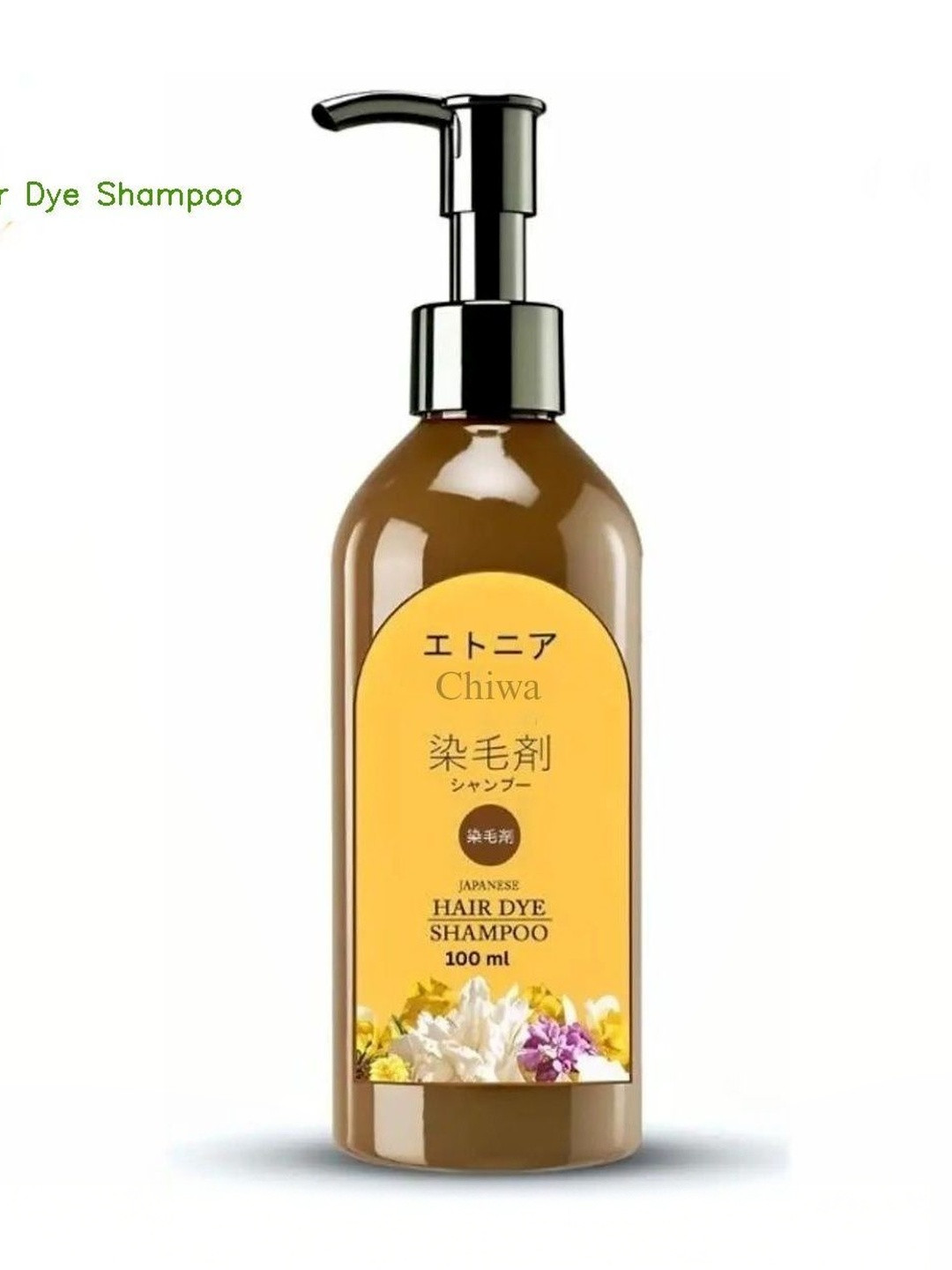 CHIWA Single Agent Floral Hair Dye-100 ml-Black