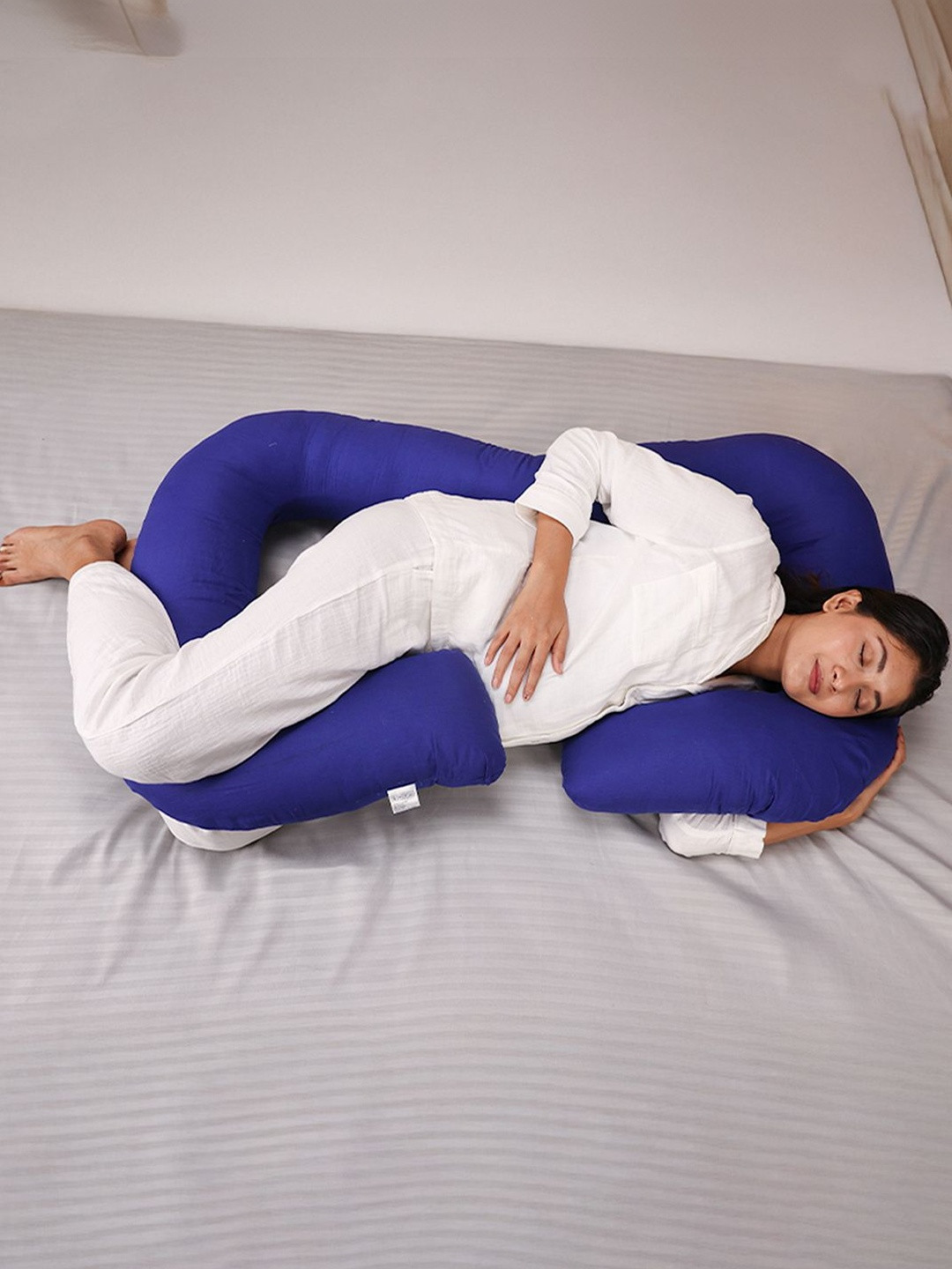 Sleepstore Women Fibre Filled Cotton Maternity Pillow
