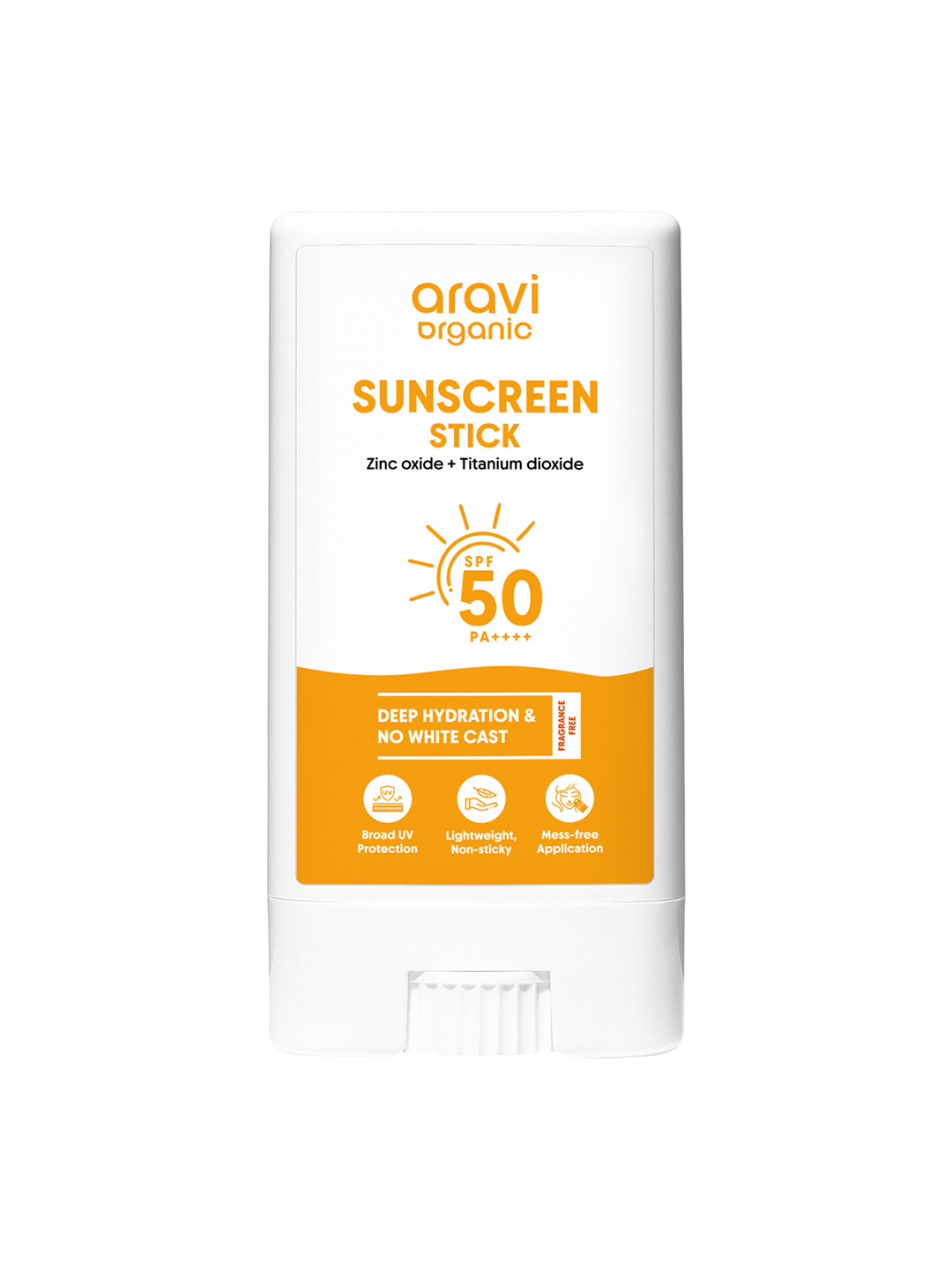 Aravi Organic SPF 50 Glow Sunscreen Stick with PA++++ UVA&UVB Protection - 13 g