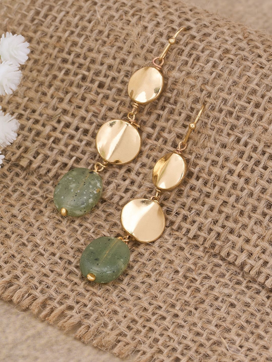 Forever Glam by Pantaloons Oval Drop Earrings