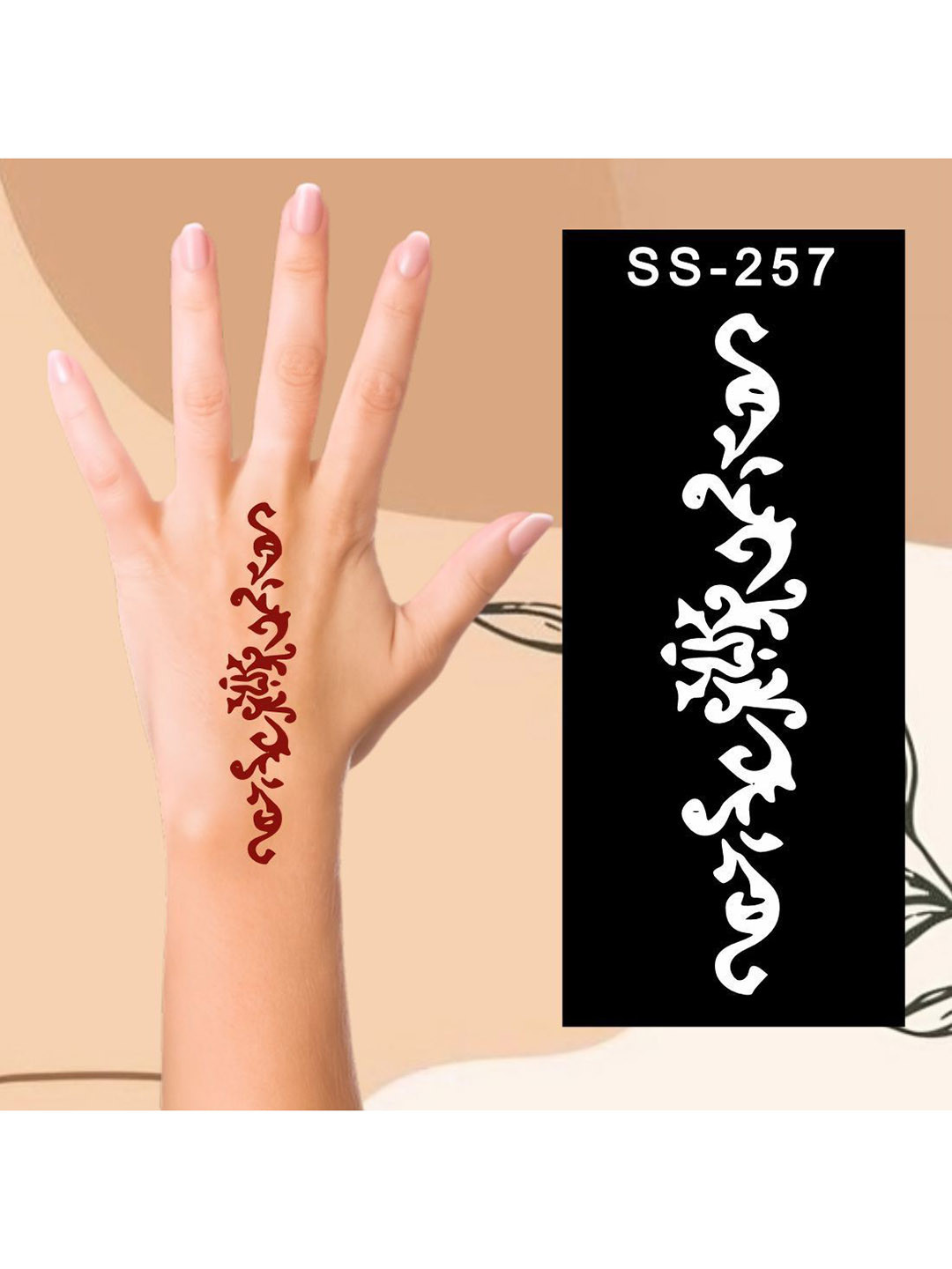 VOORKOMS Henna Stencil Designs for Smooth and Professional Finish at Home