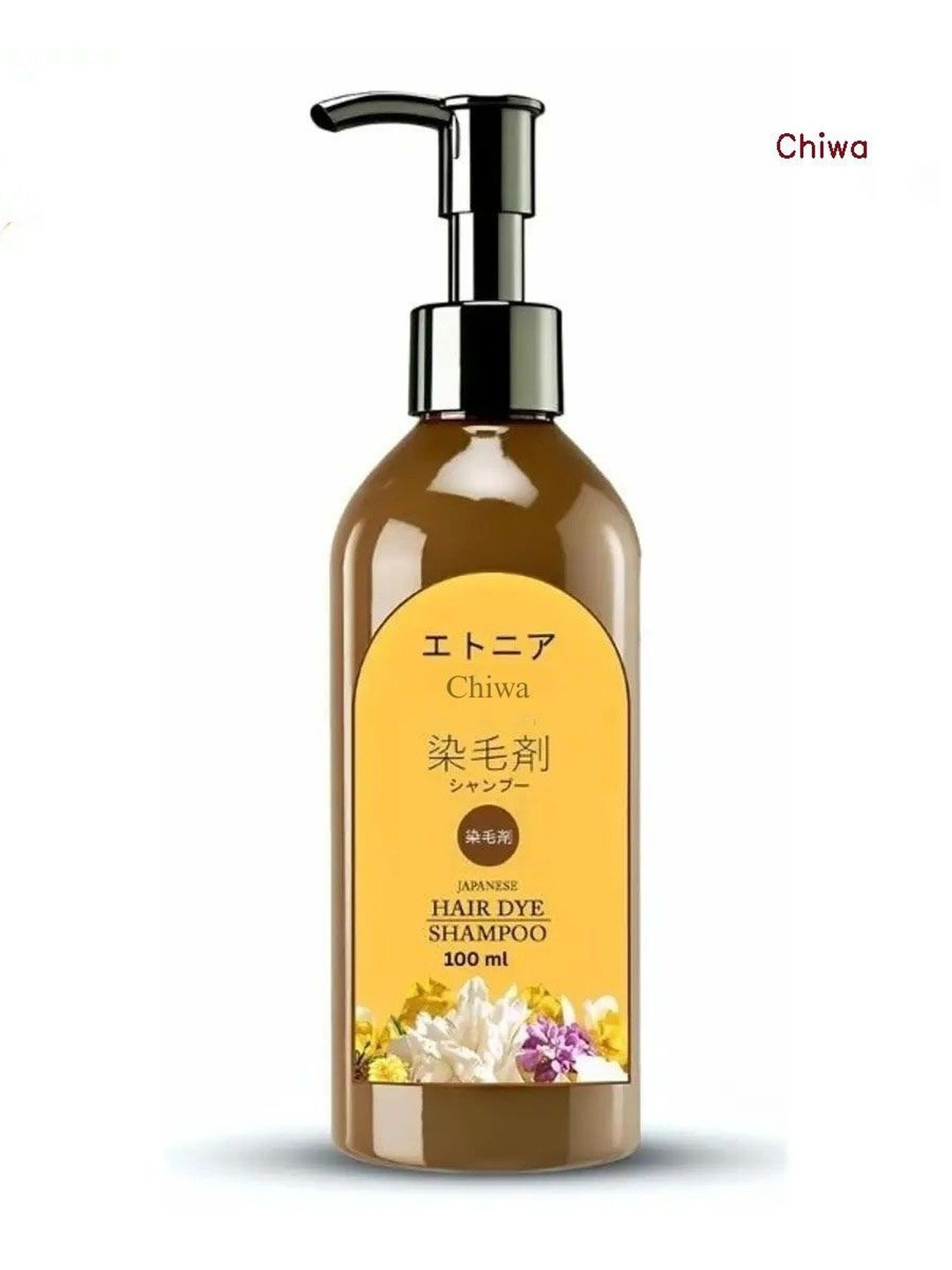 CHIWA Single Agent Floral Hair Dye - 100 ml Each - Dark Black