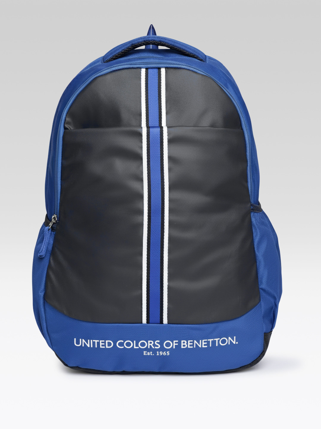 United Colors of Benetton Men Striped Contrast Detail Laptop Backpack - 25 L