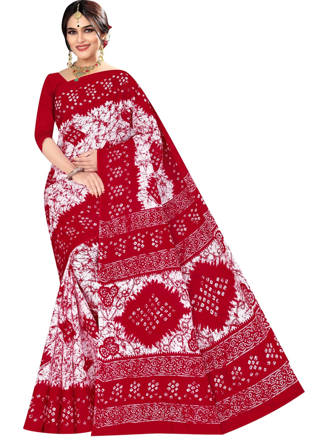 Sarita Sarees Tie and Dye Pure Cotton Sambalpuri Saree