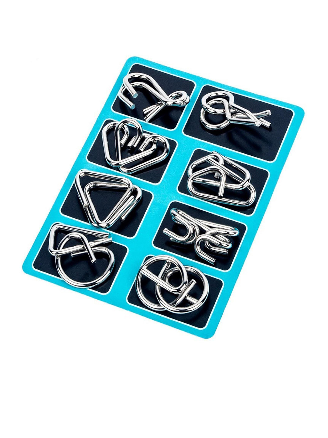 AUGEN Unisex Brain Teasers  Wire Puzzle Learning and Development Toys