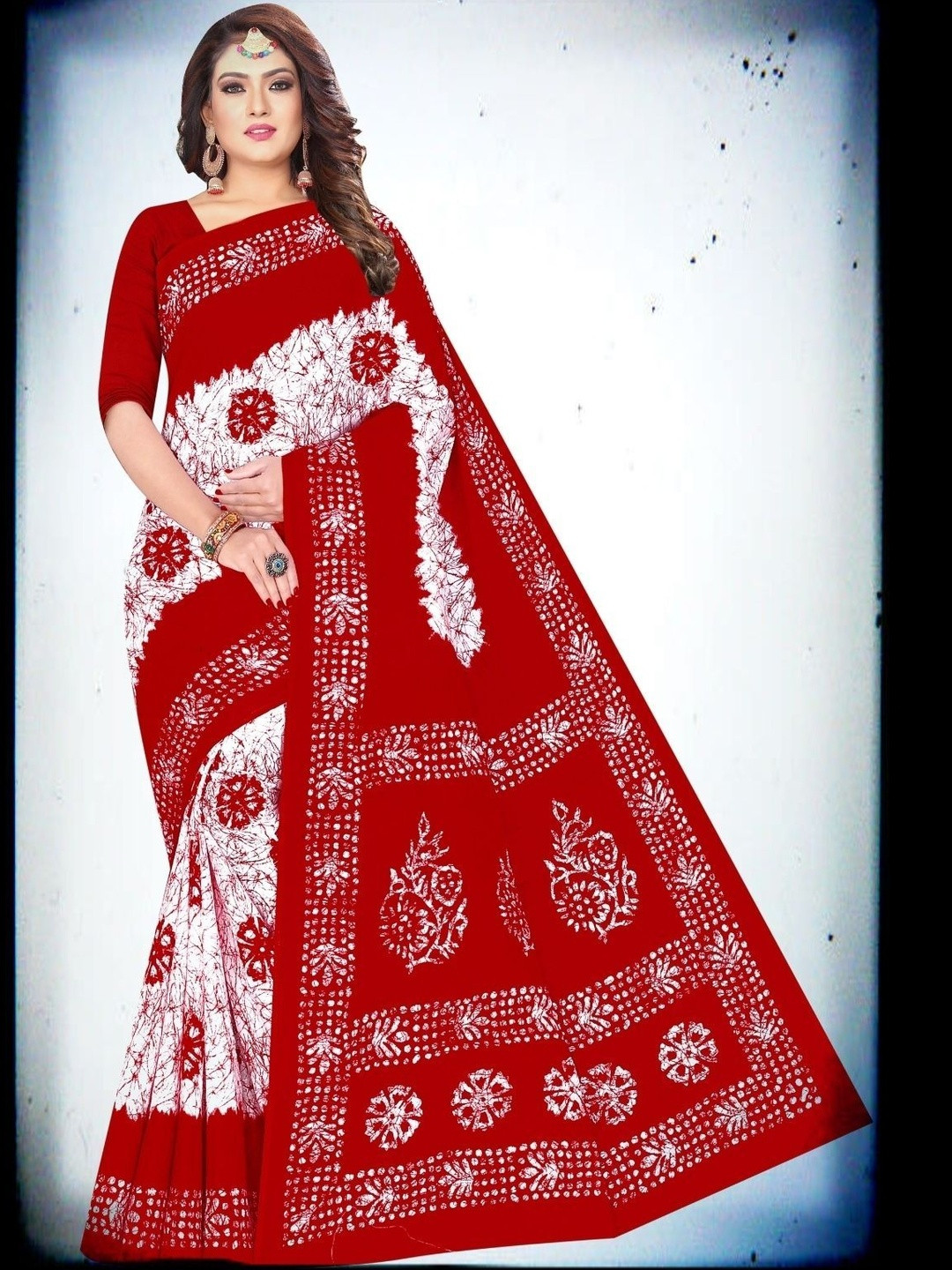 Sarita Sarees Batik Pure Cotton Sambalpuri Saree