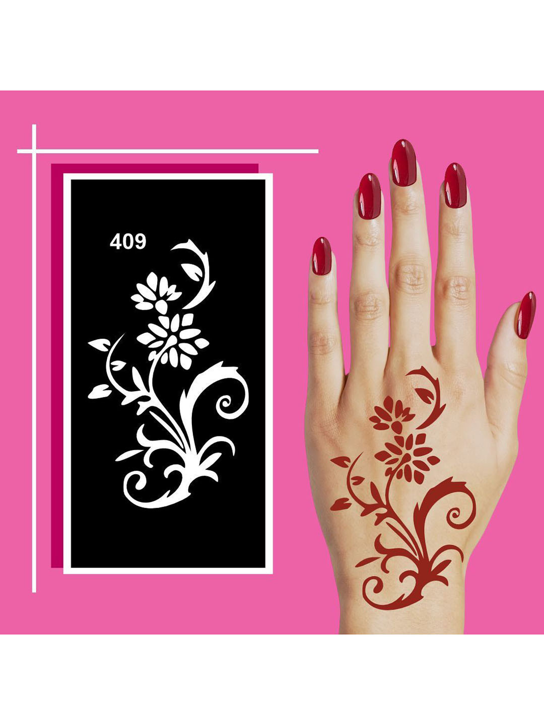 VOORKOMS Mehndi Stencil Stickers for Henna Beauty