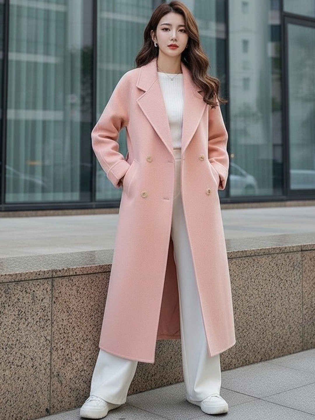 Mast & Harbour Notch Lapel Overcoat