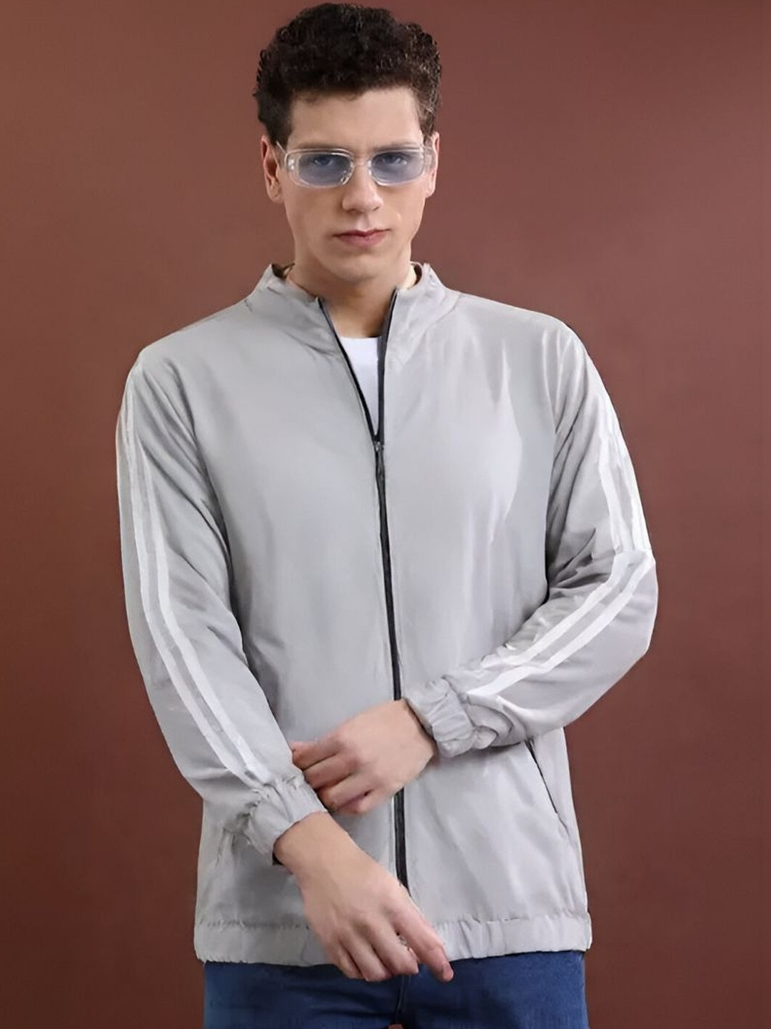 Lezoir Men Colourblocked Lightweight Sporty Jacket