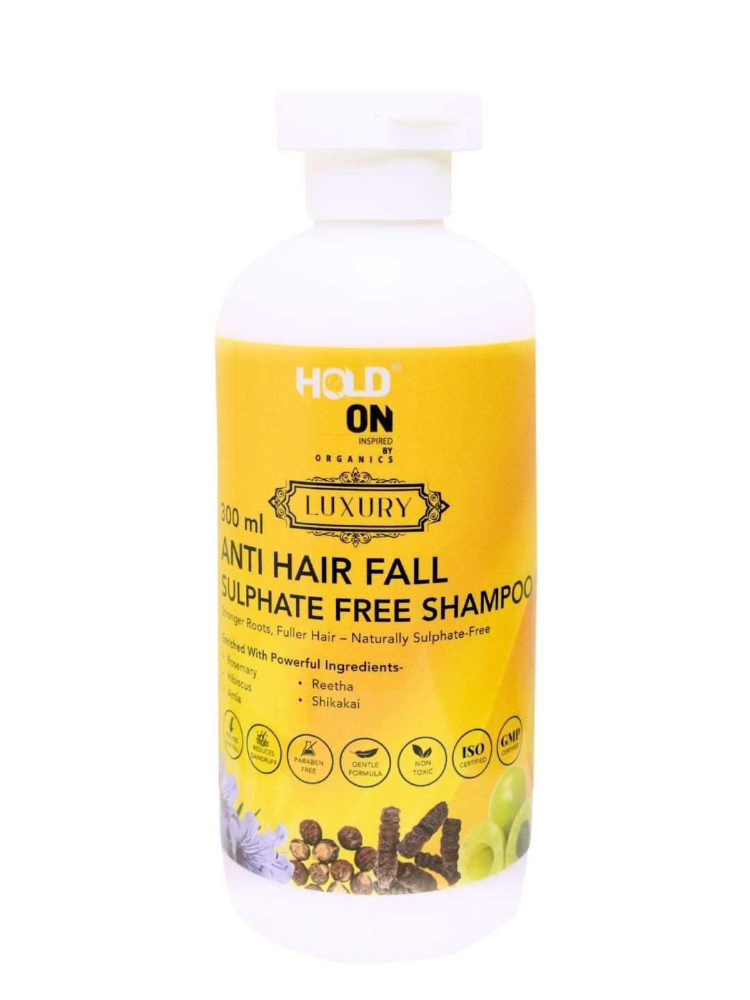 HOLD ON ORGANICS Anti Hair Fall Sulphate Free Shampoo - 300 ml