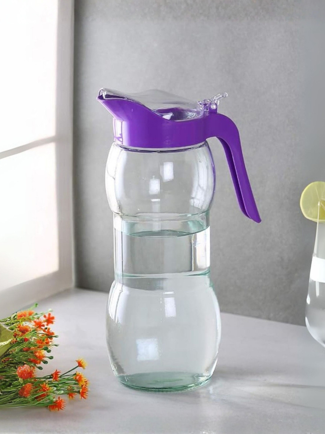 smart serve Transparent  Lead Free Dishwasher Safe Glass Jug 1500ml