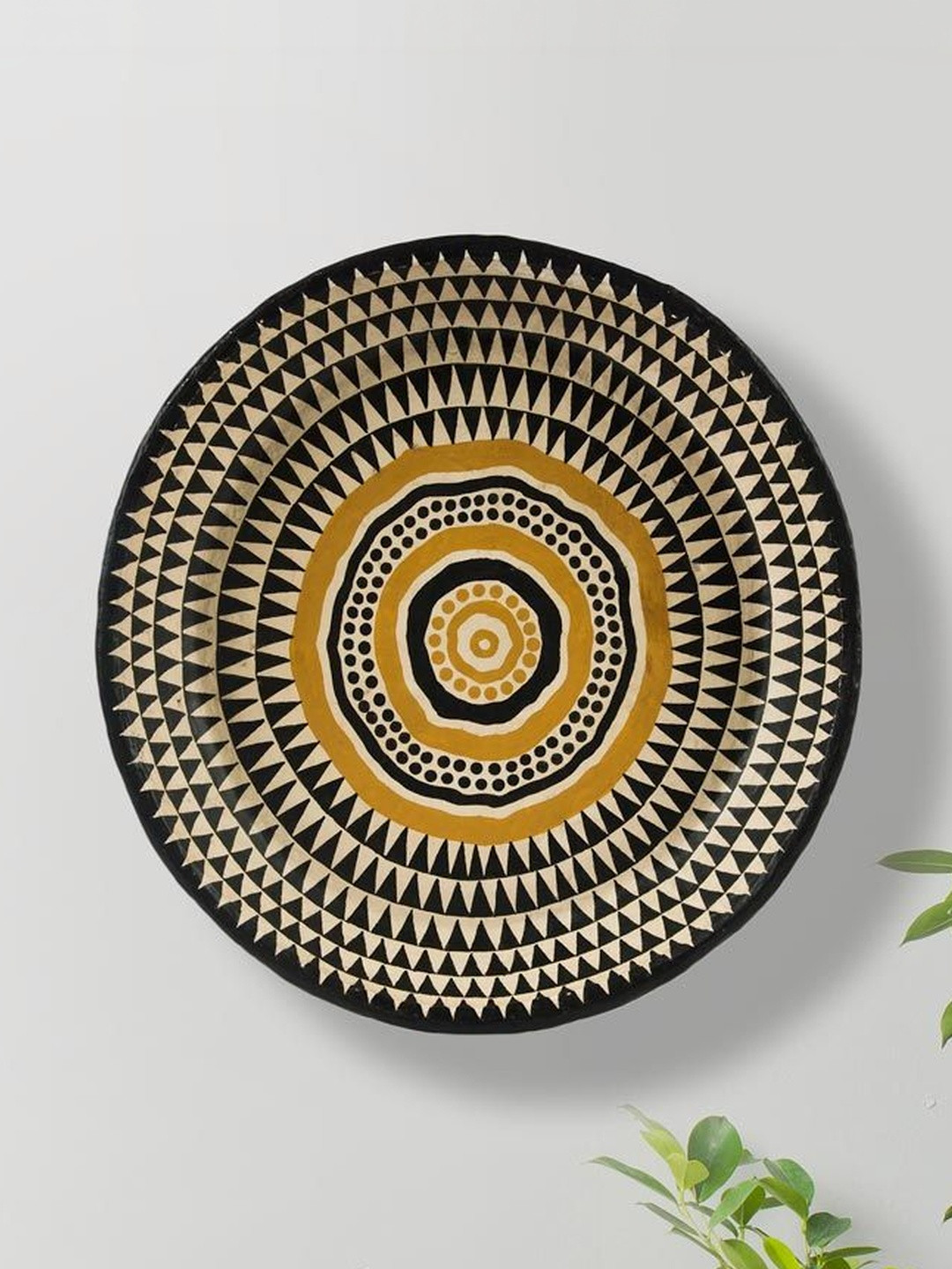 Fabindia Black Single Piece Paper Other Wall Paintings