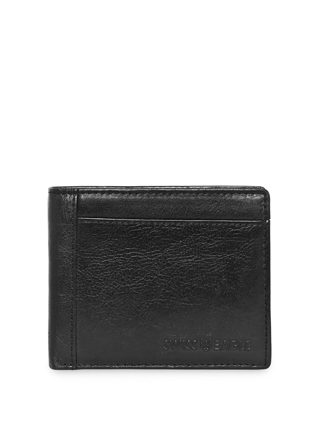 Swiss Eagle Men Leather Two Fold Wallet