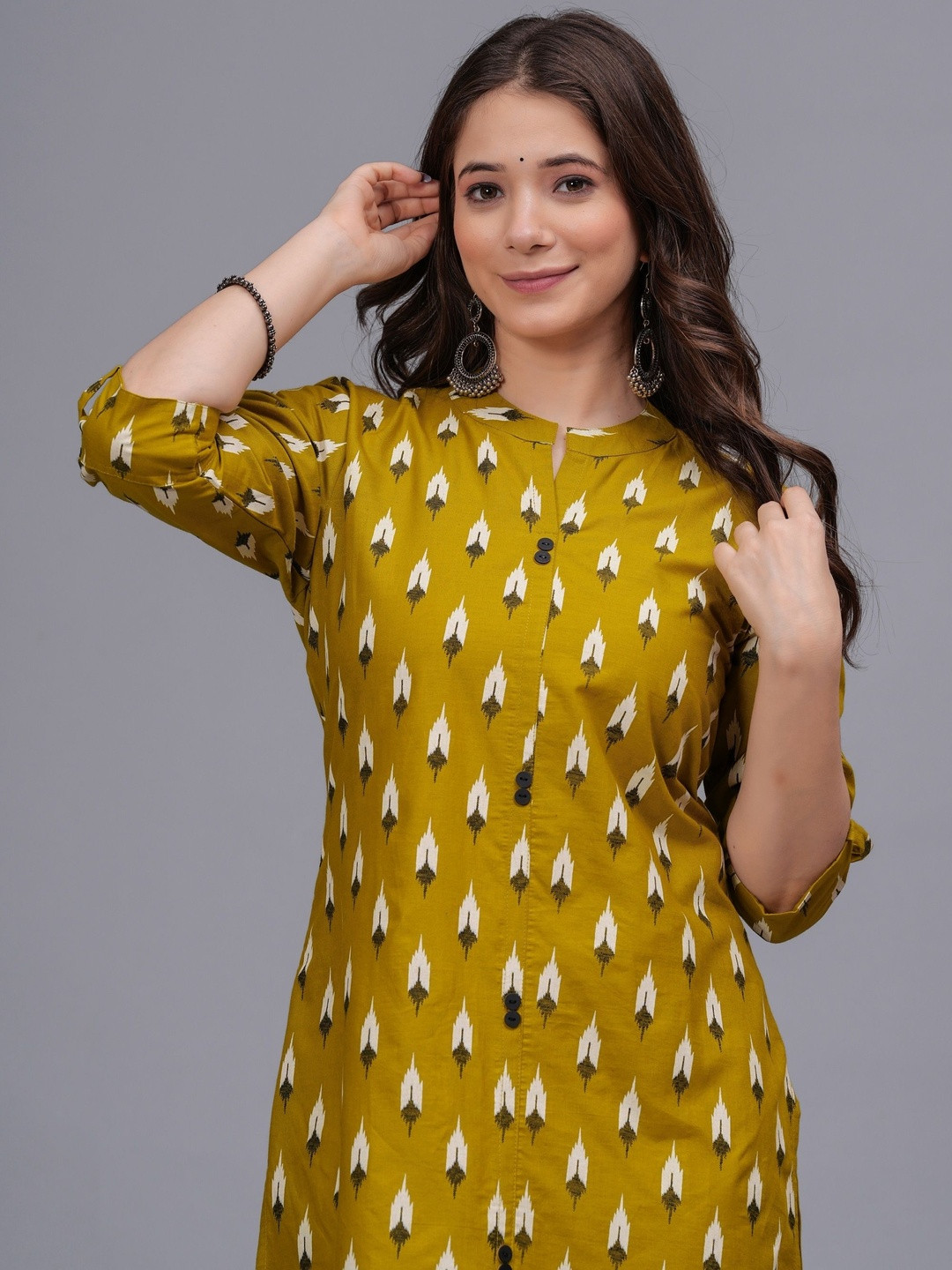 Mahruchi Textile Ethnic Motifs Printed Pure Cotton Kurti