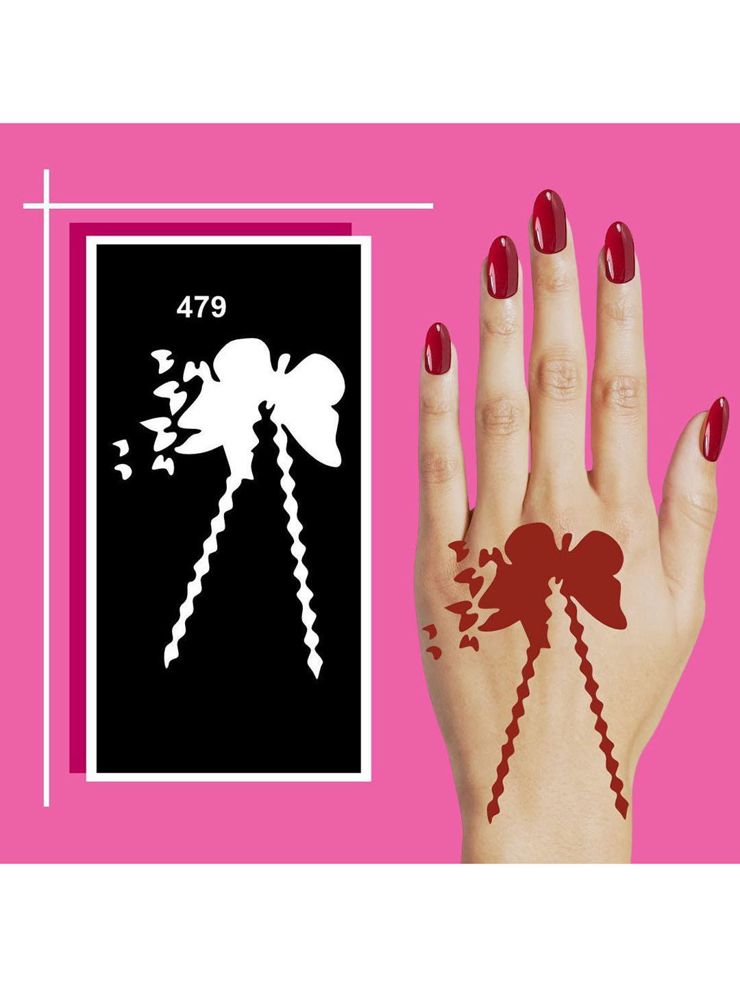 VOORKOMS Traditional Inspired Mehndi Stencil Templates for Art Lovers For Kids & Adults