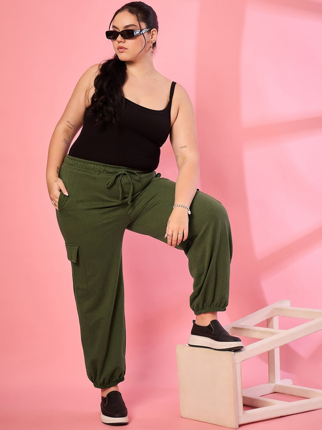 Octave Men Cotton Relaxed-Fit Track Pants
