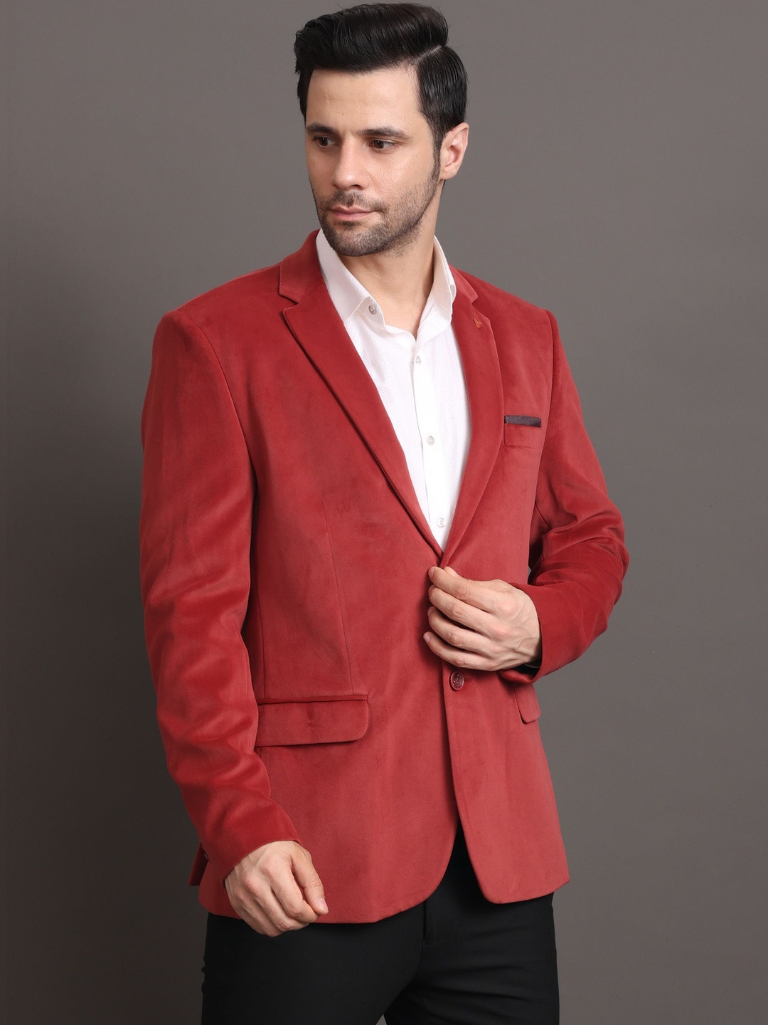 STYLES CULTURE Notched Lapel Long Sleeves Single Breasted Blazer