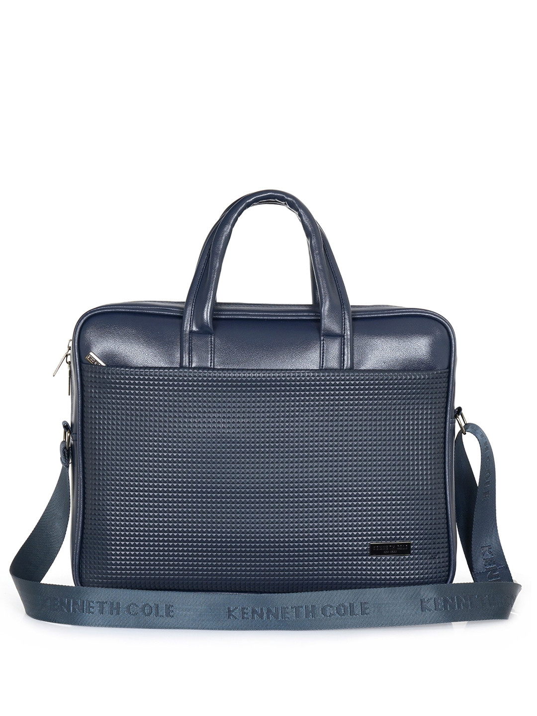 Kenneth Cole Unisex Textured Laptop Bag with Adjustable Shoulder Strap