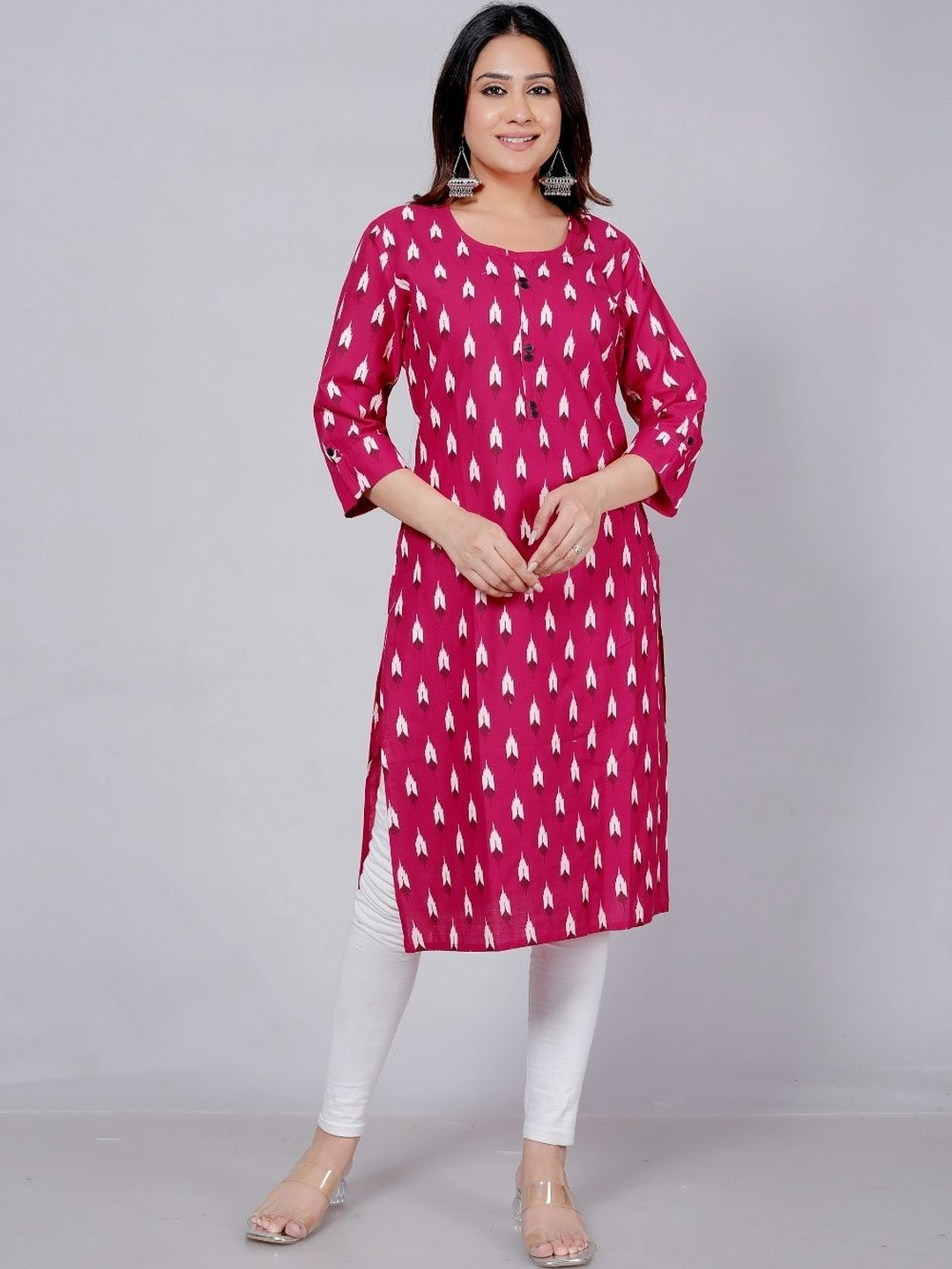 Mahruchi Textile Ethnic Motifs Printed Pure Cotton Kurti