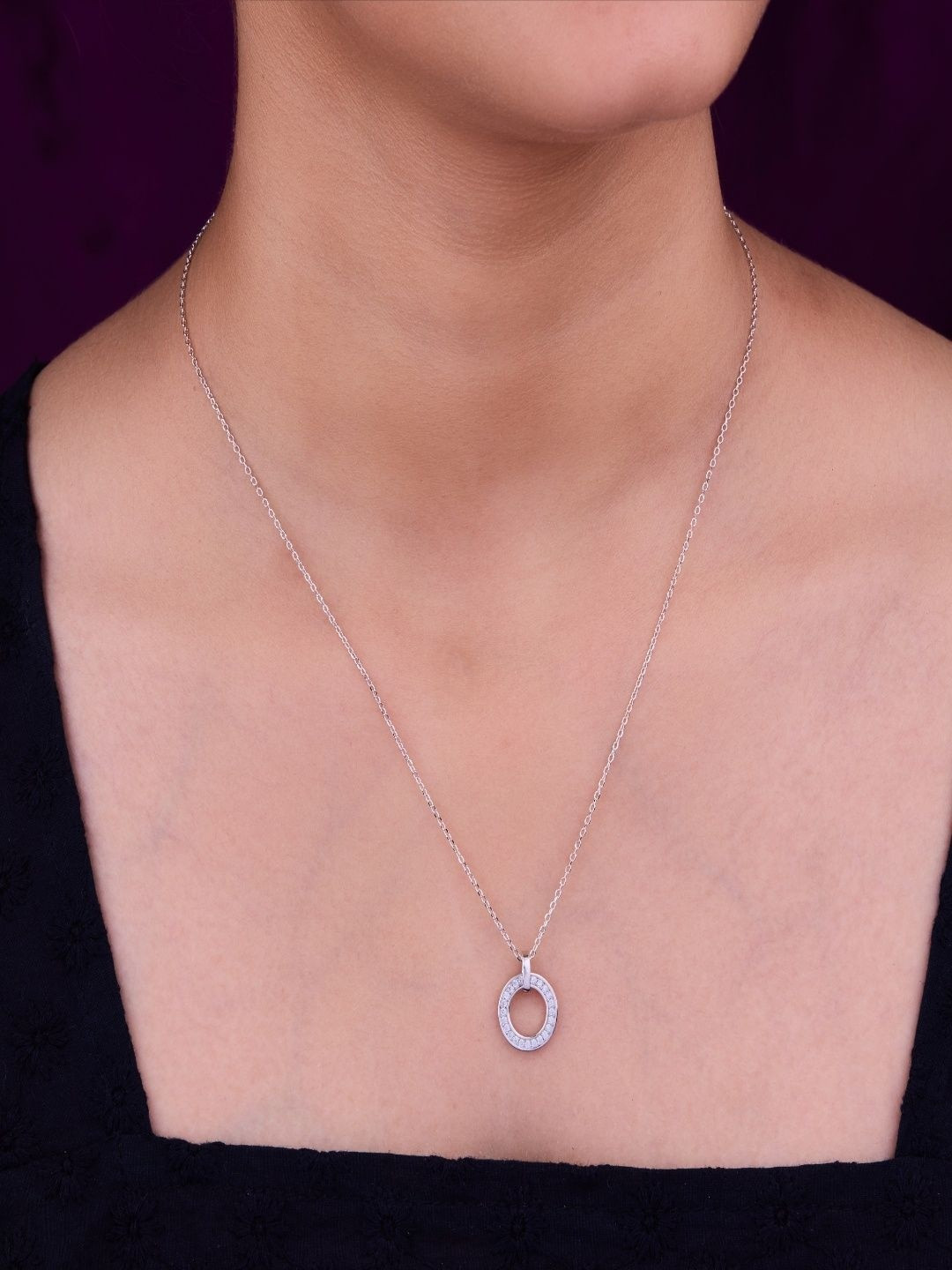 SHIRANI BHANSALI Silver Rhodium-Plated Necklace