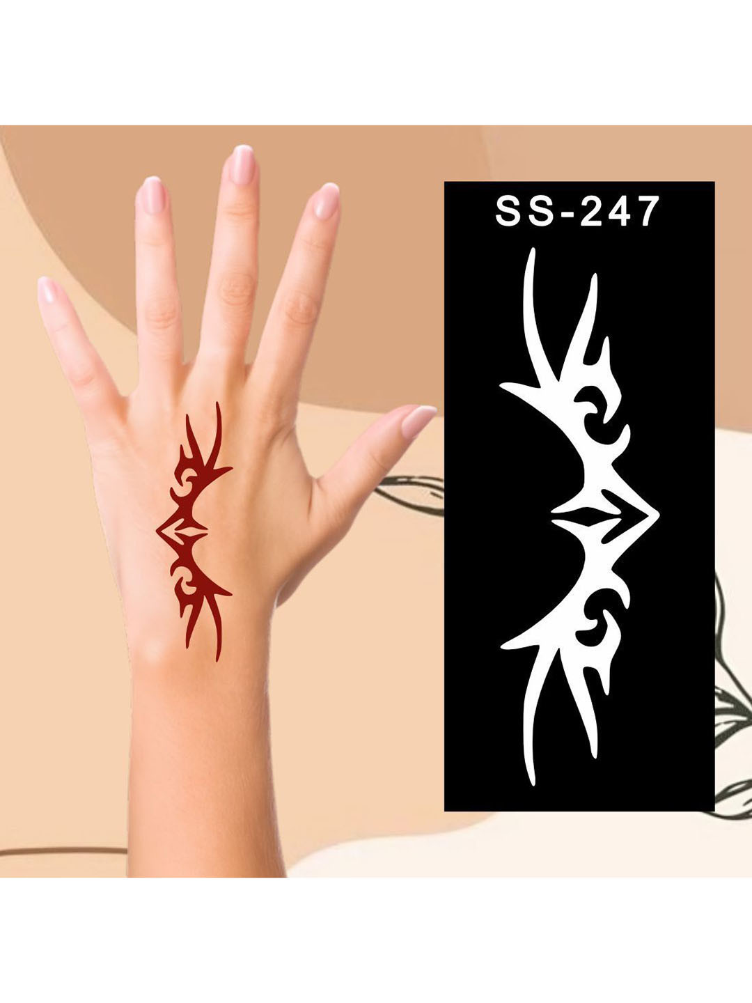 VOORKOMS Tribal Temporary Mehndi Stencils  Creative Fun For Children
