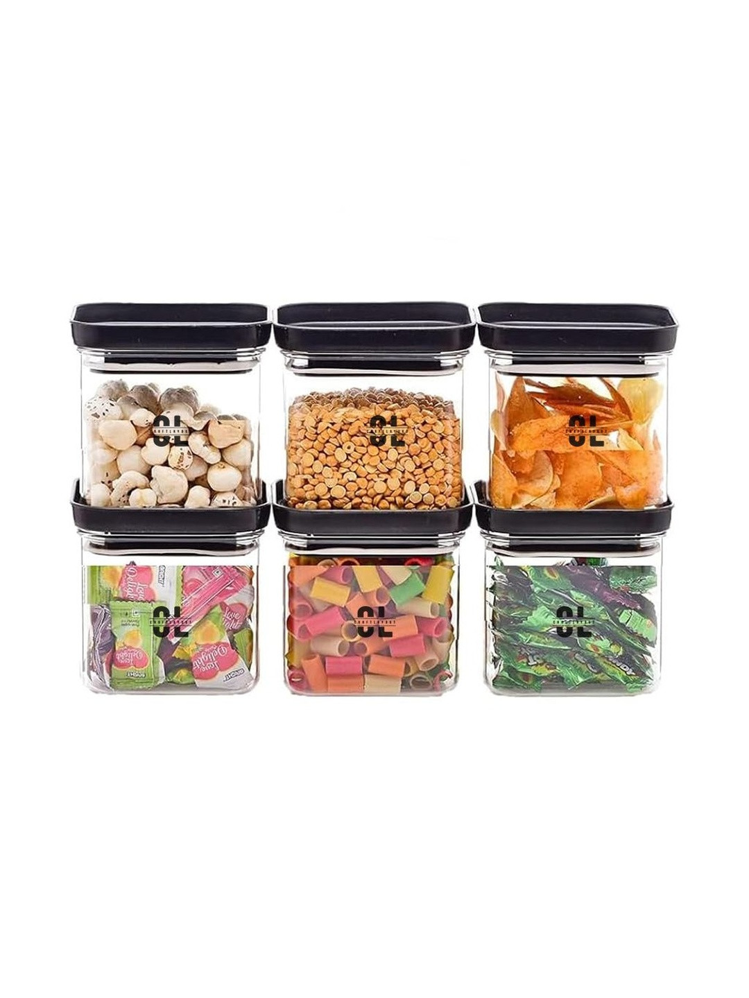 Craftlayout Transparent 2025 Plastic Dishwasher and Microwave Safe Jar Container