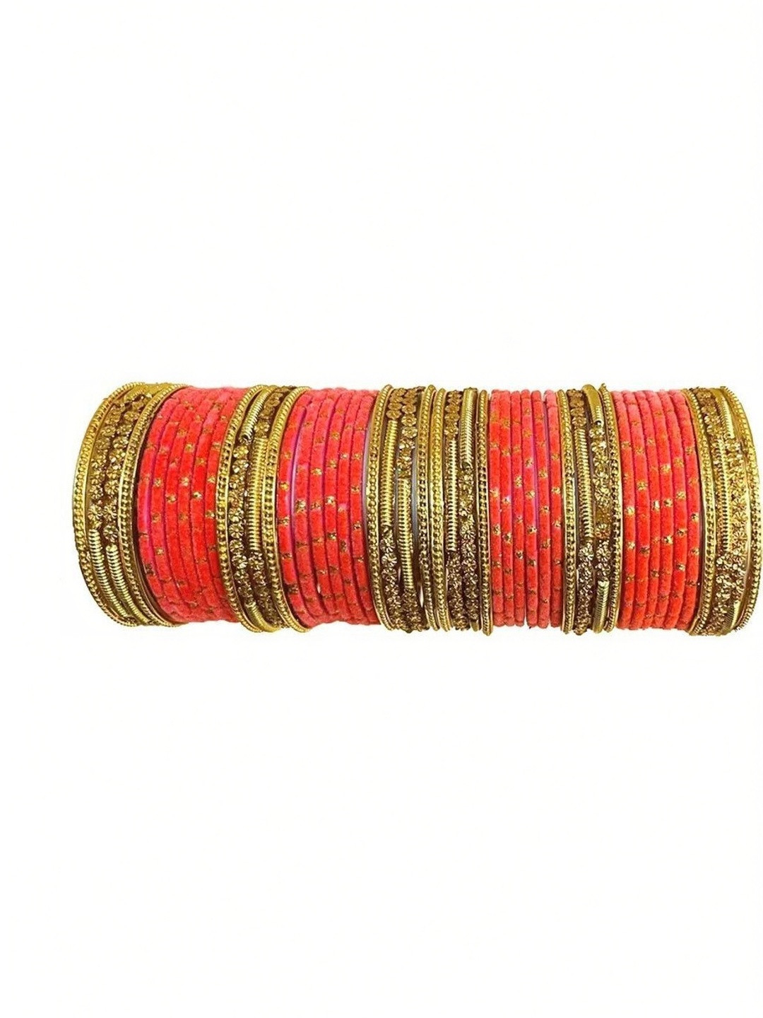 poshing Rose Glass Artificial Stones Bangle