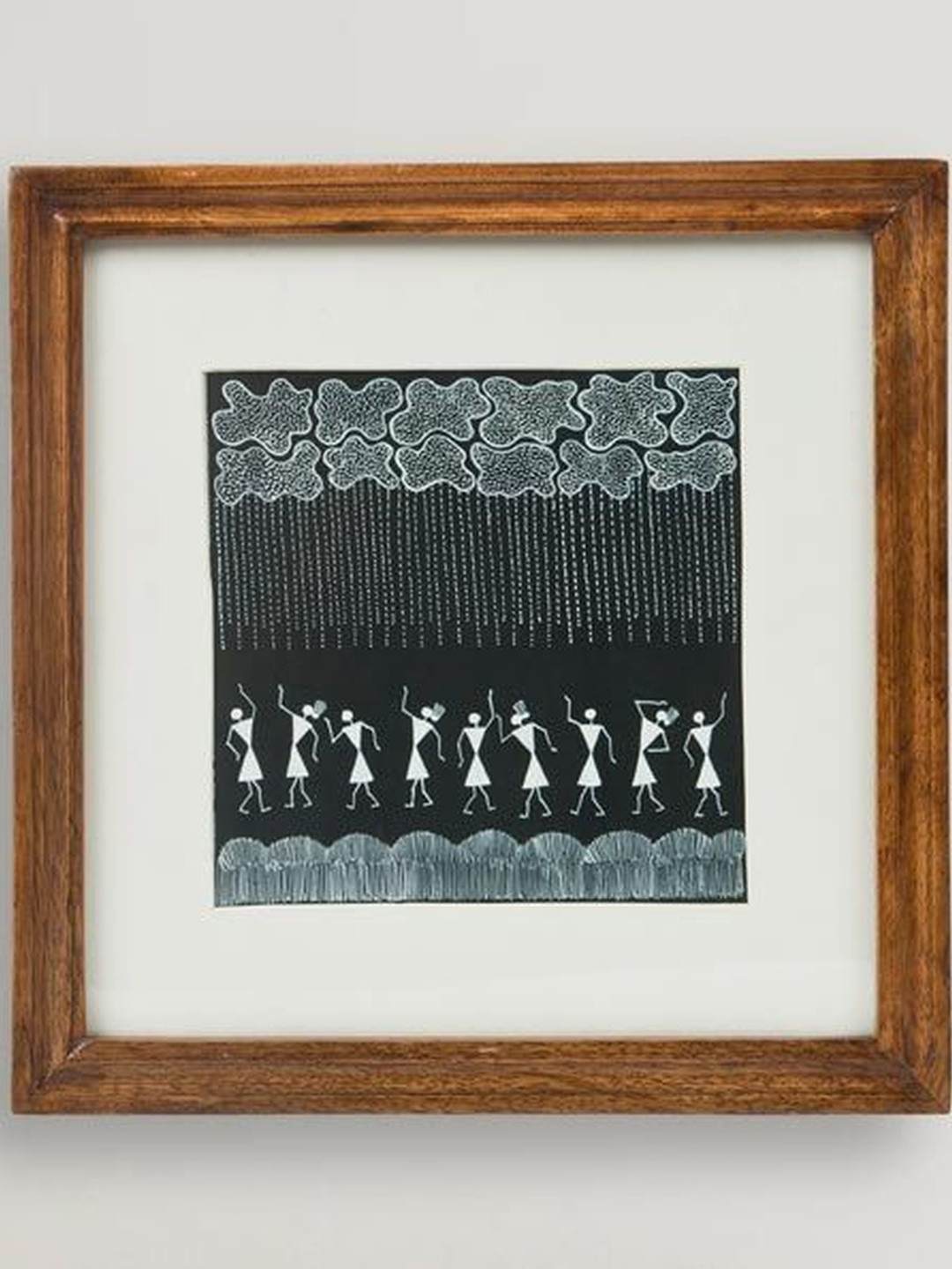 Fabindia Black Single Piece Canvas Other Wall Paintings