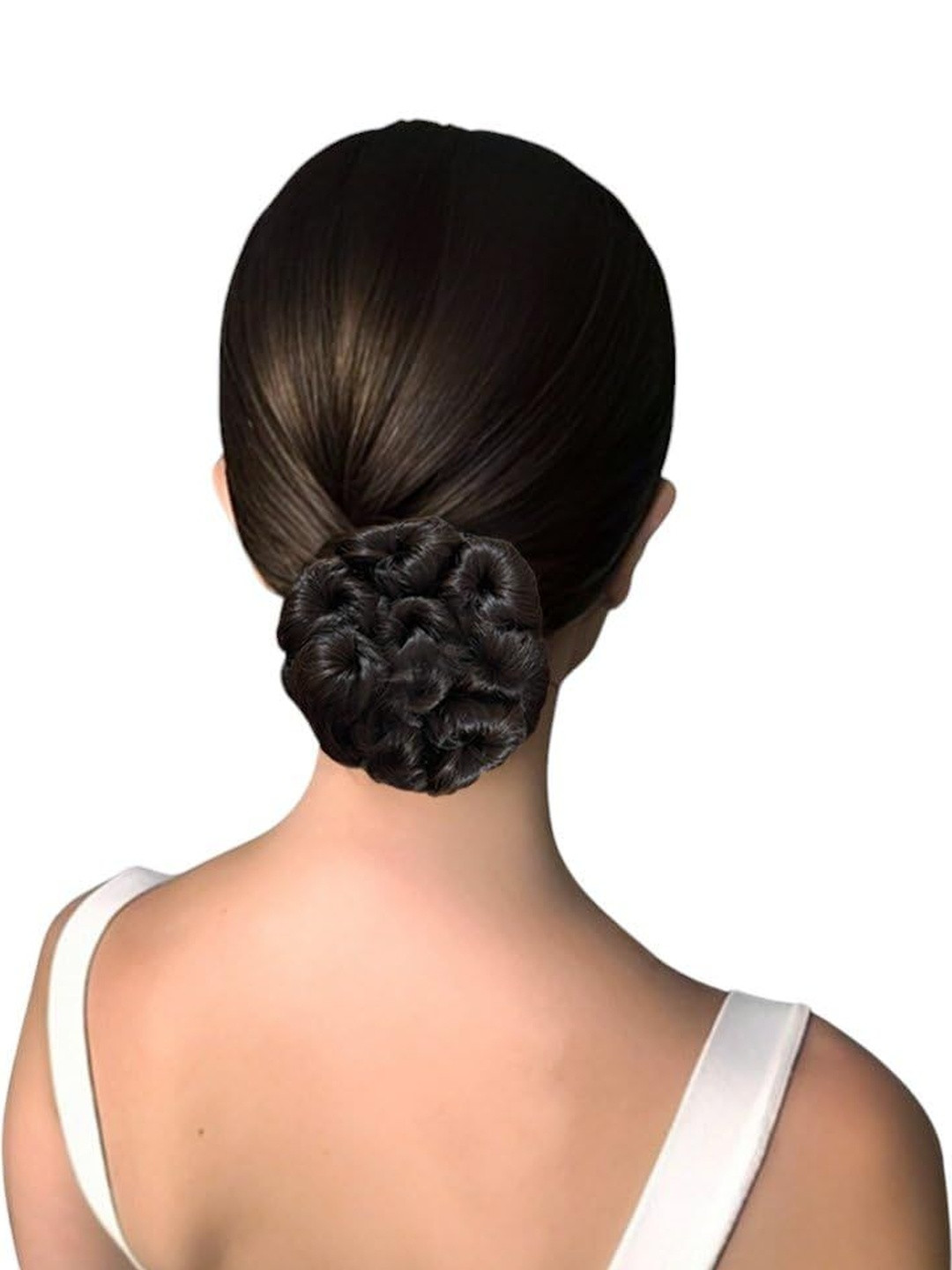 VIEWS Clip-In Curly Bun Hair Extension - Brown - 7.08 In