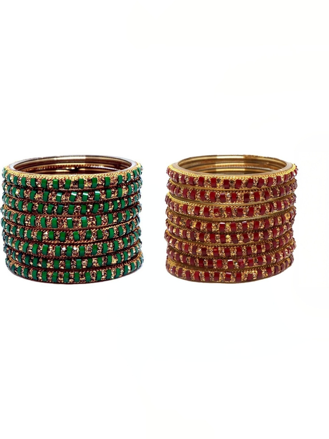 Raj world Multi Glass Artificial Stones Bangle