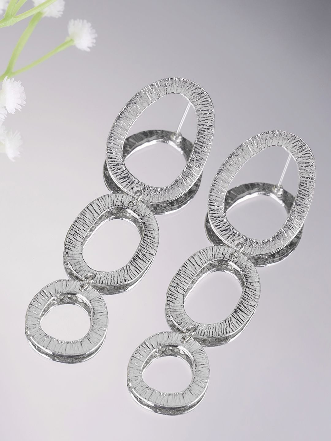 Forever Glam by Pantaloons Oval Drop Earrings