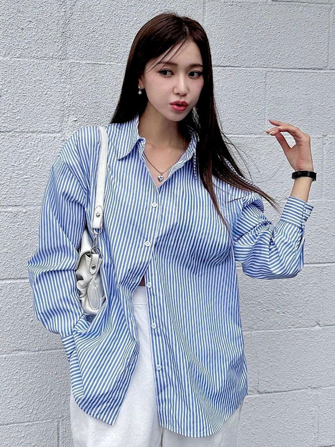 Femibazaar Women Relaxed Striped Casual Shirt