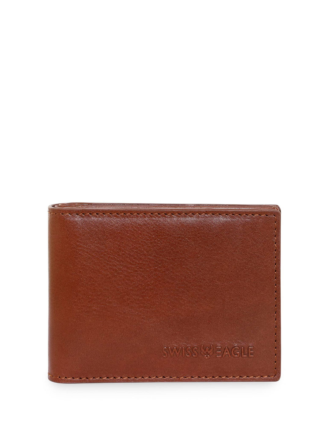 Swiss Eagle Men Leather Two Fold Wallet