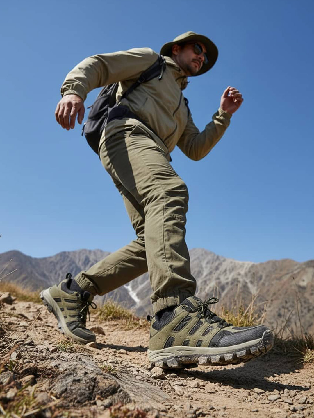 bacca bucci EverTrek Outdoor Hiking Boots-All-Terrain Grip Olive Storm UK 6