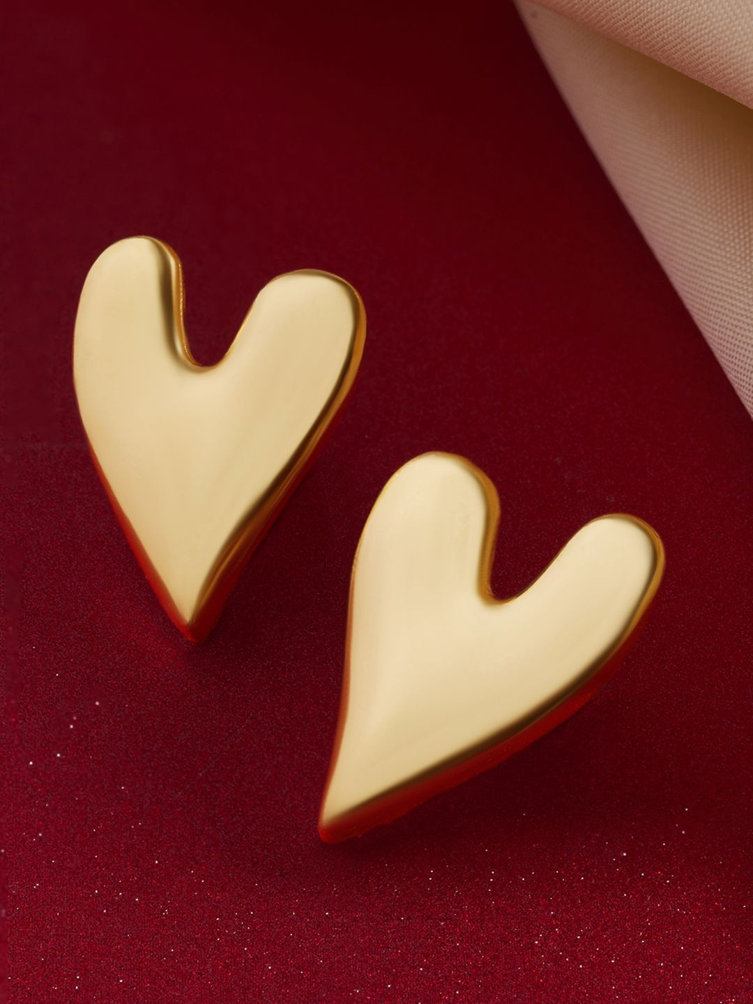 Forever Glam by Pantaloons Heart Shaped Studs Earrings