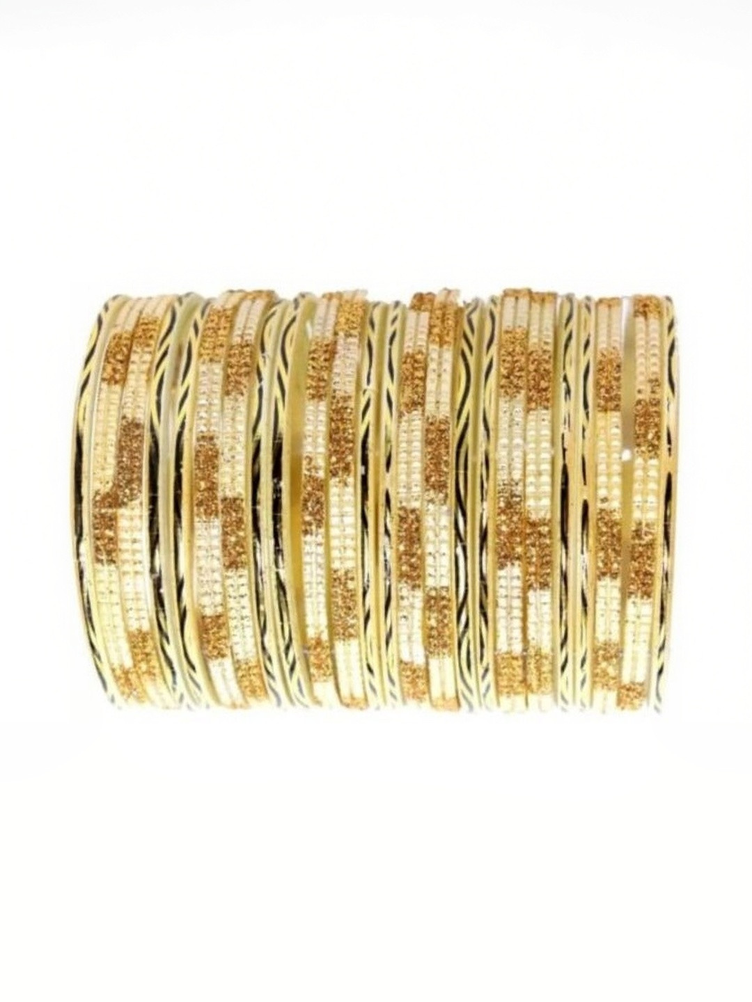 Only Offers White Glass Artificial Stones Bangle